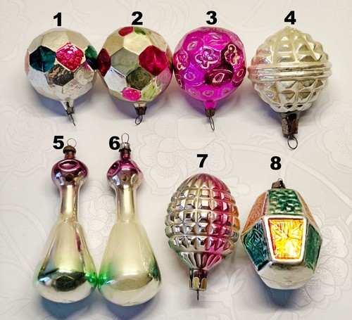 Vintage glass christmas - glass,